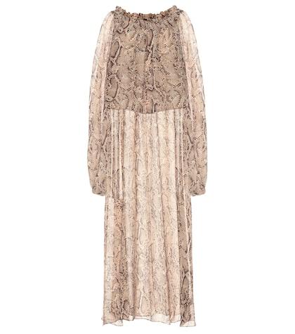 Current/elliott Python-printed Maxi Dress