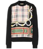 Burberry Archive Scarf Cotton And Silk Sweatshirt