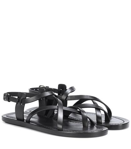 Saint Laurent Nu-pieds Leather Sandals