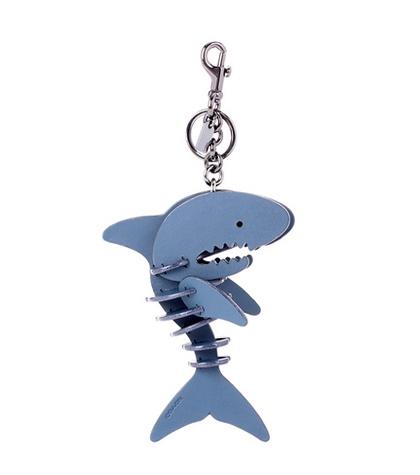 Coach Leather Shark Bag Charm