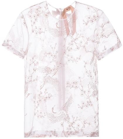 N21 Embroidered Silk Shirt