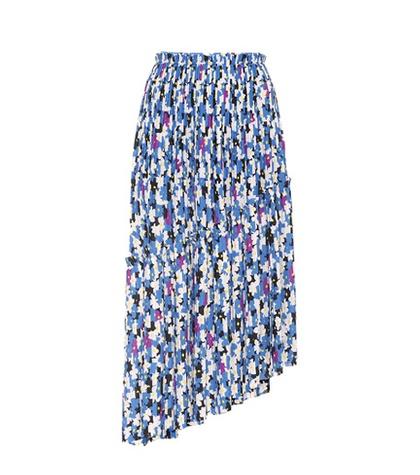 Kenzo Asymmetric Abstract Printed Skirt
