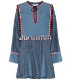 Philosophy Di Lorenzo Serafini Tasseled Denim Minidress