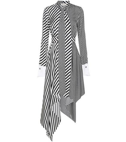 Poupette St Barth Striped Silk Dress