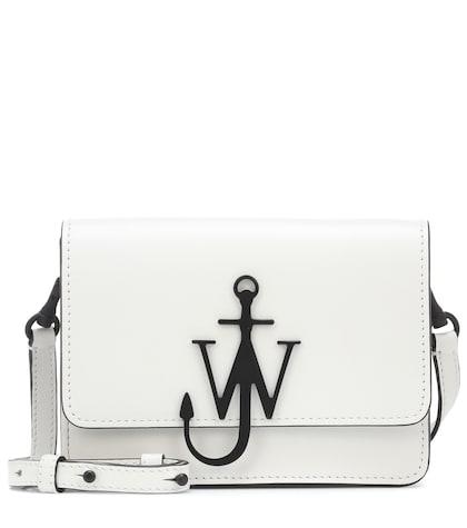 The Row Logo Leather Shoulder Bag