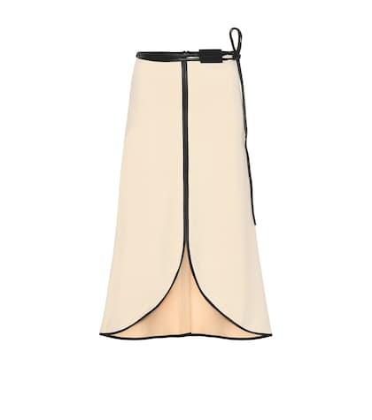 Victoria Beckham Crêpe Midi Skirt