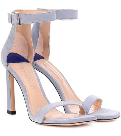 Dolce & Gabbana Squarenudist 100 Suede Sandals