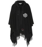 Mcq Alexander Mcqueen Hooded Wool Cape