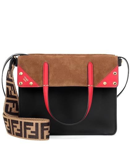 Fendi Small Flip Leather Shoulder Bag