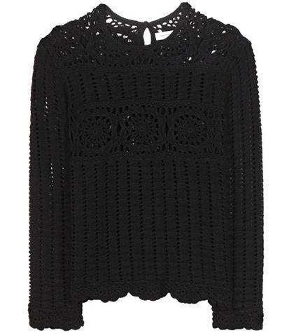 Isabel Marant, Toile Heloise Crochet-knit Linen And Cotton Top