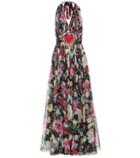 Dolce & Gabbana Floral-printed Silk Maxi Dress