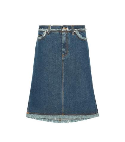 Acne Studios Gisella Blue Jean Skirt