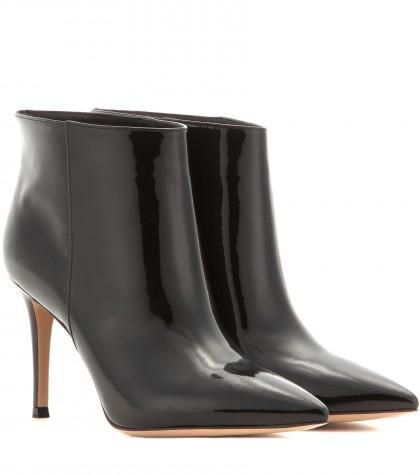 Gianvito Rossi Stilo Patent-leather Ankle Boots
