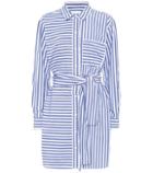 Current/elliott The Alda Striped Cotton Shirt Dress