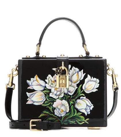 Dolce & Gabbana Dolce Box Painted Wooden Shoulder Bag