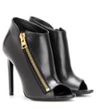 Tom Ford Open-toe Leather Ankle Boots