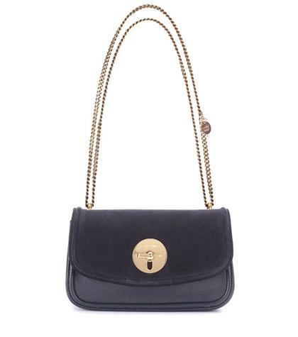 Valentino Lois Leather Shoulder Bag