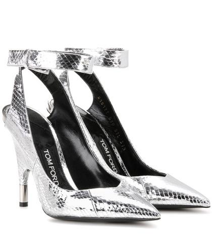 Tom Ford Metallic Snakeskin Pumps
