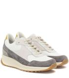 Alexachung New Track Suede-trimmed Sneakers