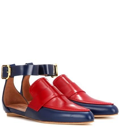 Balenciaga Slip-on Leather Sandals