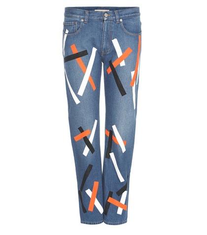 Chlo Embellished Cropped Denim Jeans
