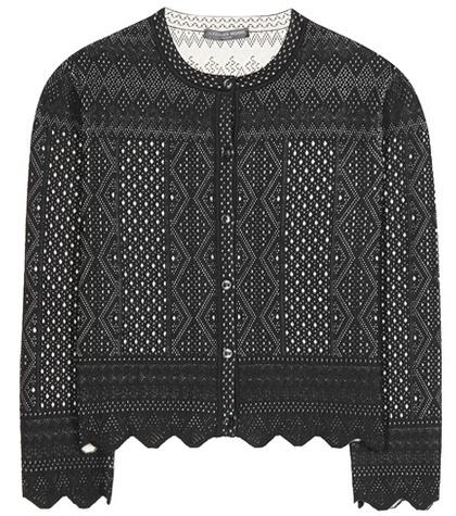 Alexander Mcqueen Knitted Jacquard Cardigan
