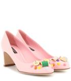 Dolce & Gabbana Embellished Patent Leather Pumps