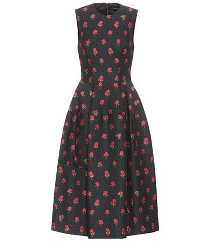 Linda Farrow Floral-embroidered Dress