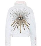 Isabel Marant Eleane Fur-lined Denim Jacket