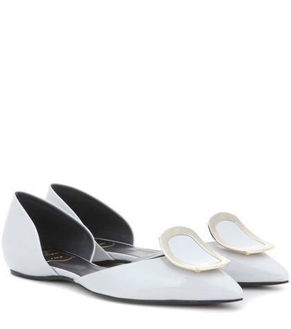 Roger Vivier Dorsay Sexy Choc Patent Leather Ballerinas