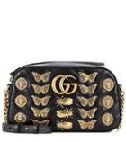Gucci Gg Marmont Embellished Leather Crossbody Bag