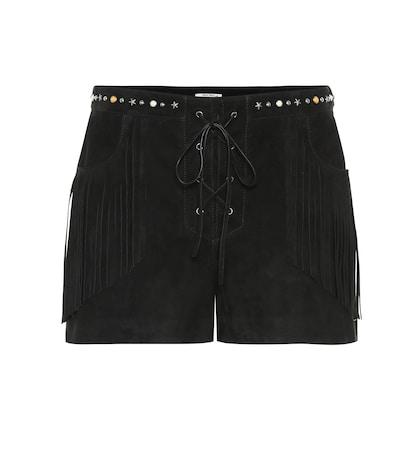 Miu Miu Fringed Suede Shorts