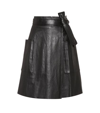 Valentino April Leather Skirt