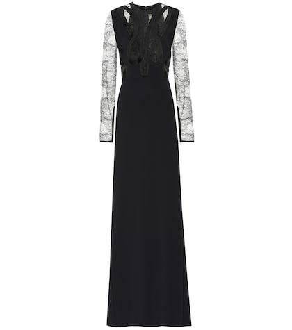 Elie Saab Crêpe And Lace Dress