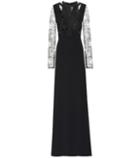 Elie Saab Crêpe And Lace Dress