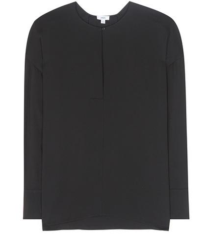 Vince Stretch Silk Top