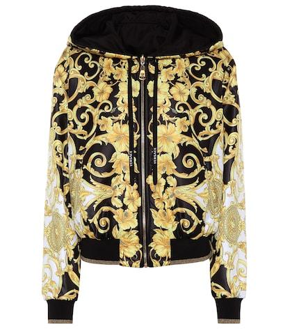 Versace Reversible Satin Bomber Jacket