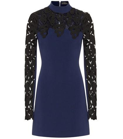 David Koma Lace And Crêpe Dress