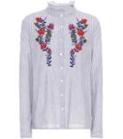 Velvet Kaidy Embroidered Cotton Shirt
