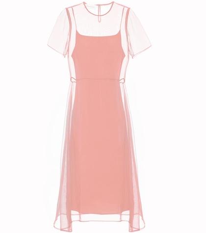 Mansur Gavriel Layered Silk Dress