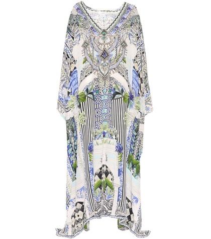 Ganni Embellished Silk Kaftan