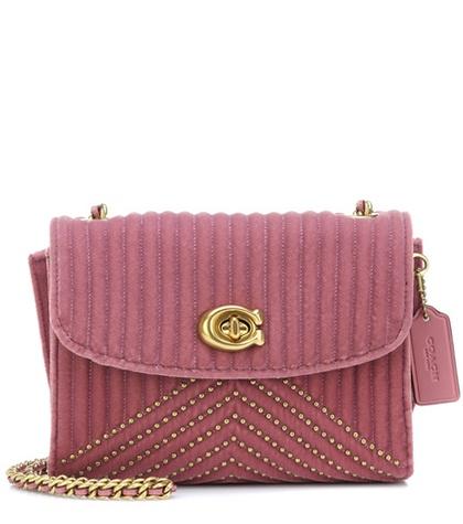 Coach Parker Quilted Velvet Crossbody Bag