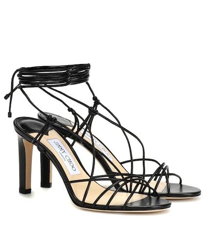 Jimmy Choo Tao 85 Leather Sandals