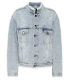 Alexandre Vauthier Crystal-embellished Denim Jacket
