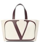 Valentino Garavani Valentino Garavani Vlogo Small Canvas Shopper
