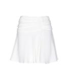 Stone Paris Ruched Crepe Mini Skirt