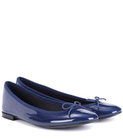 Veronica Beard Lili Patent Leather Ballerinas