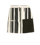 Balmain Hilaria Cotton And Linen Miniskirt