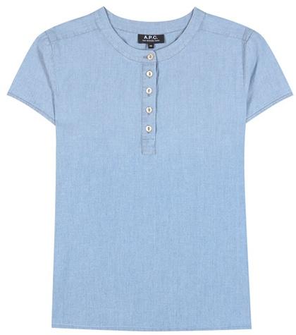 A.p.c. Cotton Chambray Top