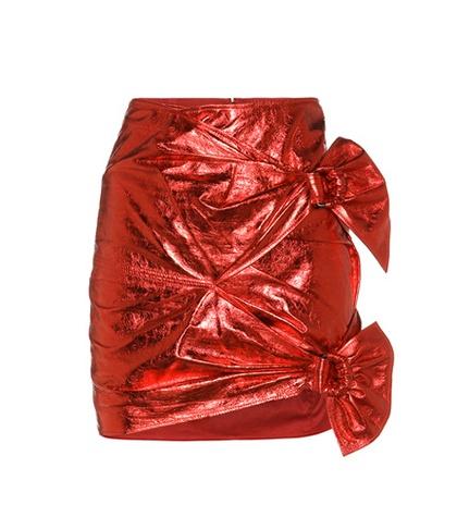 Isabel Marant Metallic Leather Mini Skirt